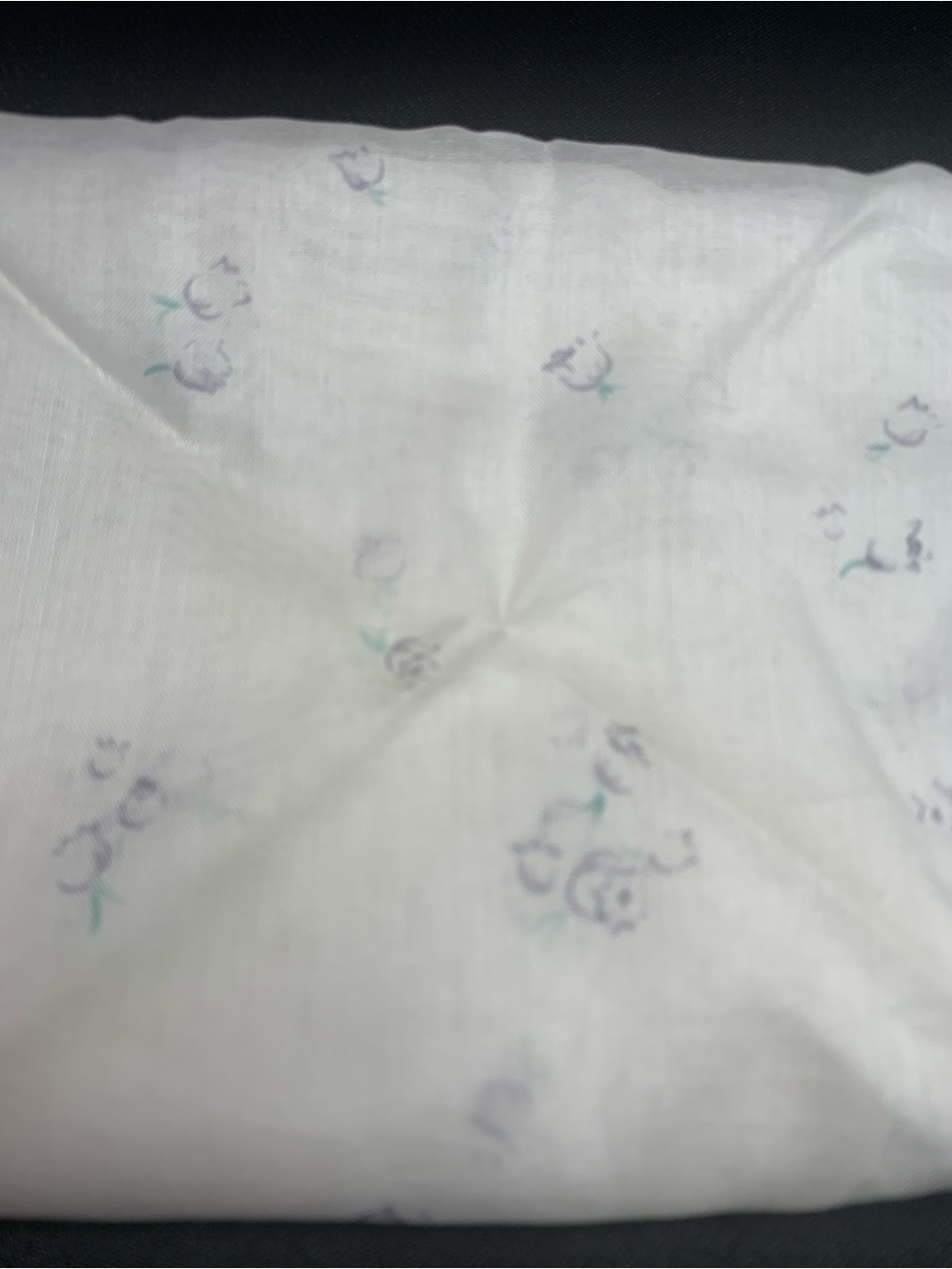 Dior Floral Mini Scarf in White and Green - Picture 10 of 16